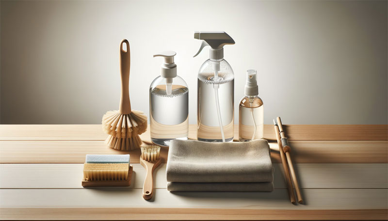 Post-construction cleaning supplies for a Denver commercial space